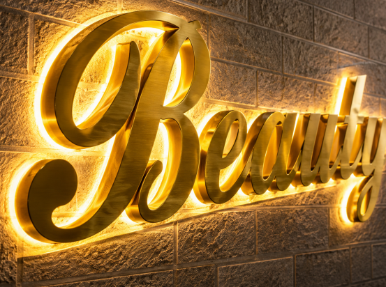 SS Letter (Backlit Golden)